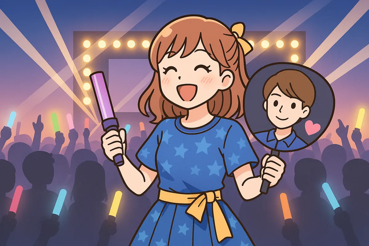 ライブや舞台のイベントに持参する応援グッズと女子の装い